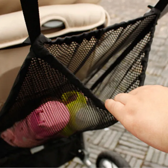 Kinderwagen-Taschen-Organizer, Aufbewahrungsnetz für Kinderwagen, tragbar, beso