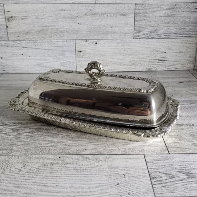 Vintage Silver Plated Butter Dish