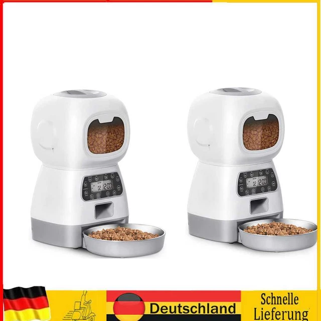 Smart Automatic Pet Feeder Voice Record Timer Dog Food Bowl Cat Food Dispenser