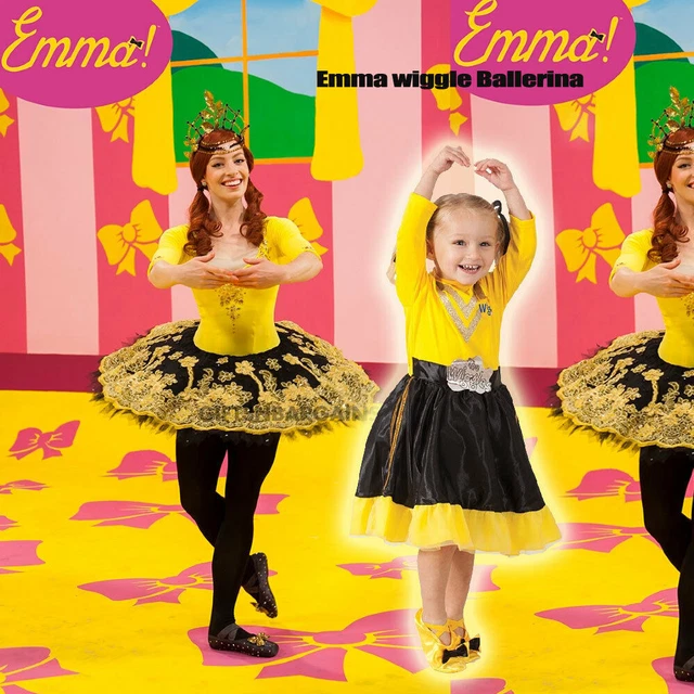 Licensed Adult Emma Wiggle Costume Top – Yellow Wiggle – Ladies Official