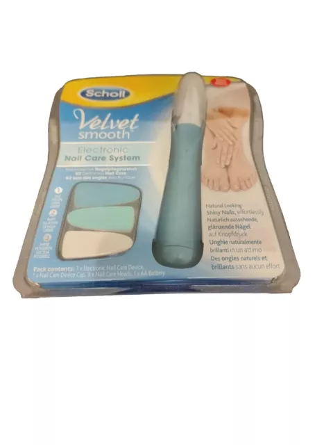 Scholl Velvet Smooth Elektronisches Nagelpflegesystem , blau