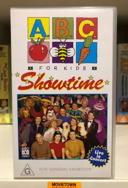 ABC FOR KIDS VHS Live Concert SHOWTIME 1998 Australia TV Video