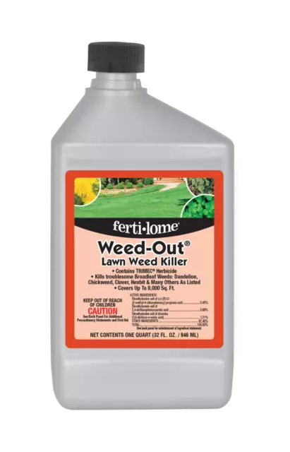 Fertilome Weed-Out Lawn Weed Killer 32 oz w/ Trimec broadleaf herbicide qt