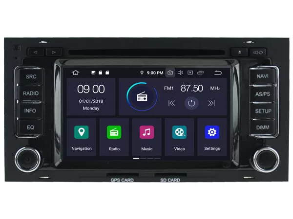 Android 10.0 GPS Navigation DVD Radio Wifi For VW Touareg/Transporter 2004-2011