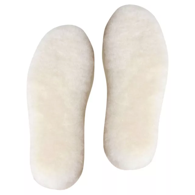 1 par de plantillas de lana cálidas zapatillas plantillas botas de invierno