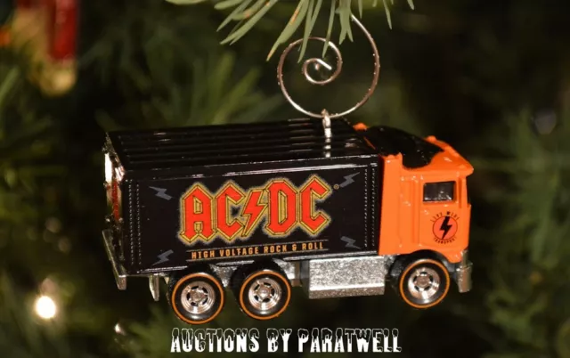 AC/DC Rock & Roll Truck Live Wire 1/64 Custom Christmas Ornament Highway to Hell