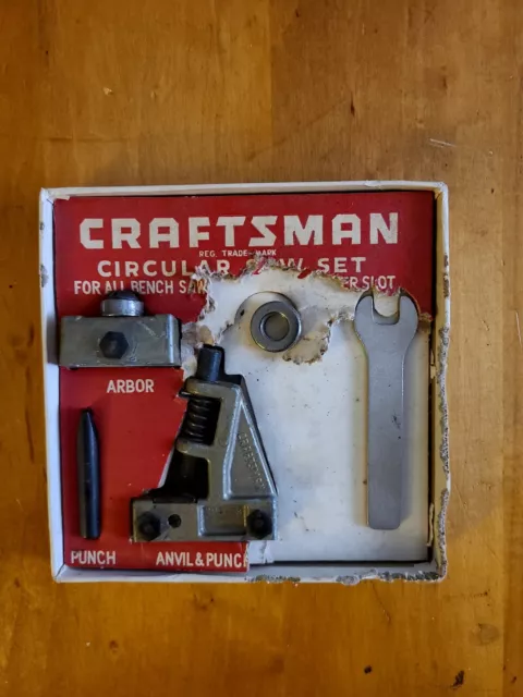 Vintage Craftsman Circular Saw Set 3530 In Original Box (Missing 3 Bushings)