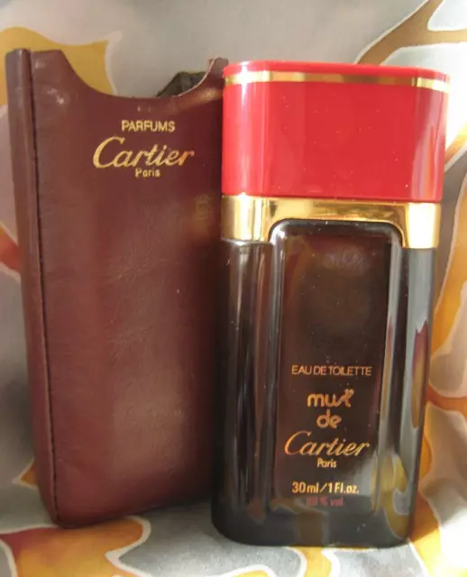 Parfum 🎆 Must de Cartier Eau de Toilette 30ml Leder -Etui Vintage Ligne Voyage