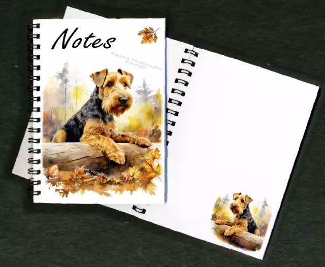 Welsh Terrier Dog Notebook/Notepad + small image on every page by Starprint