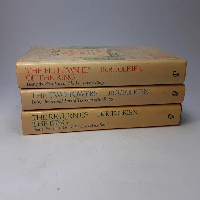 THE LORD OF the Rings Trilogy JRR Tolkien Hardback 1987 Book Club ...