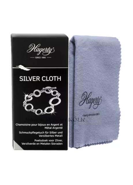 HAGERTY Silver Cloth, Silber Schmuck Reinigungstuch, Silbertuch