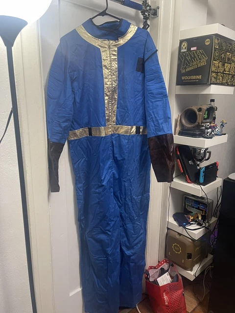 Fallout 76 Vault Boy Adult Jumpsuit Costume Spirit Halloween Large Bethesda