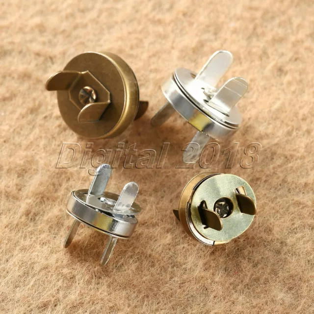 14mm/18mm Magnetic Purse Snaps Fasteners Clasps Closures Buttons Sewing Use Tool