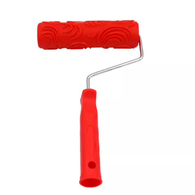 7" Embossing Paint Roller Design Pattern Brush Sleeve Tool with Handle 15 2