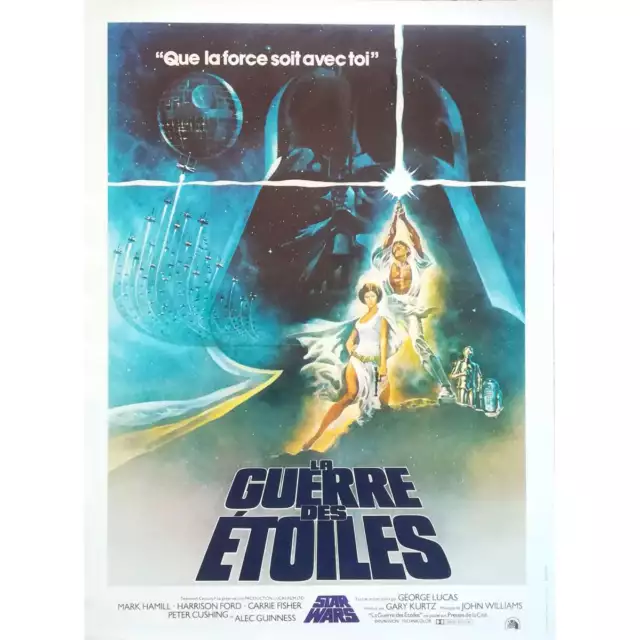 STAR WARS - LA GUERRE DES ETOILES Affiche de film  - 40x54 cm. - 1977/R2000 - Ha