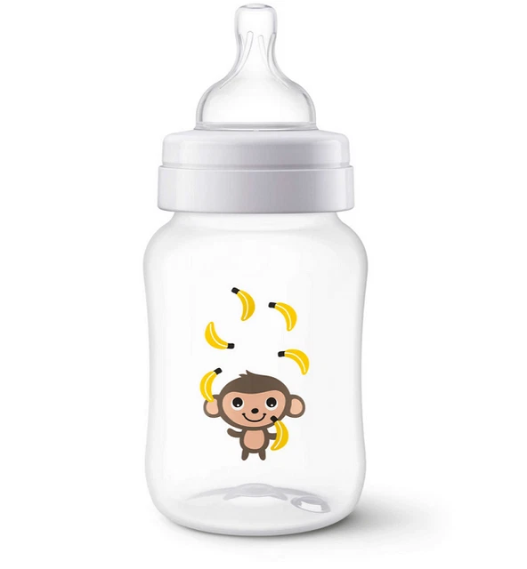Avent Biberon Natural Anti-Colica 260 ml Scimmietta Silicone