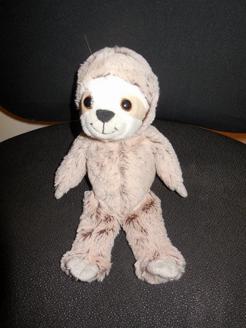 doudou peluche singe paresseux marron beige KINDER 26cm