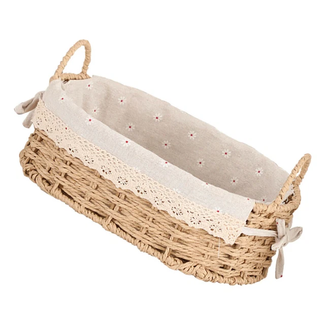 Cesto Regalo Intrecciato - 20x30cm, Perfetto Per Giocattoli, Caminetto, Decorazione Casa O Mercatini - Foto 3