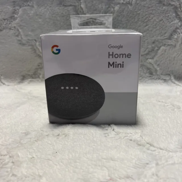 New Google Home Mini Smart Assistant Charcoal (GA00216-US)