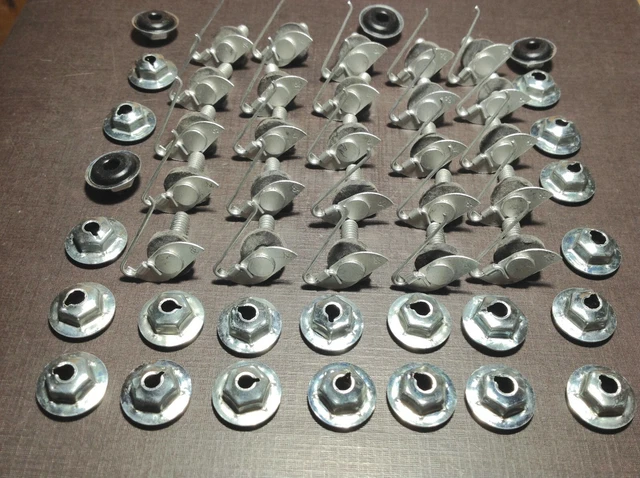 Buick GM fender door hood moulding clips neoprene sealer nuts 1/2 - 5/8 NORS 25