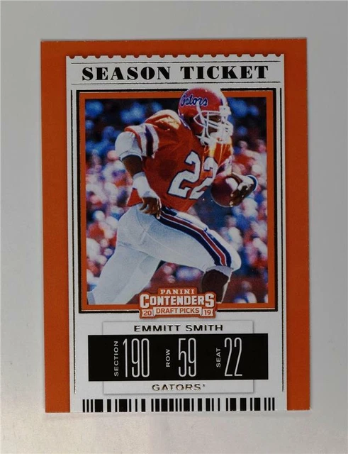 2019 Contenders Draft Picks Base #37 Emmitt Smith - Florida Gators