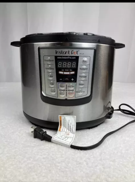 Instant Pot Base W Top IP-LUX60 V3 6 Quart Electric Pressure Cooker See Discrip