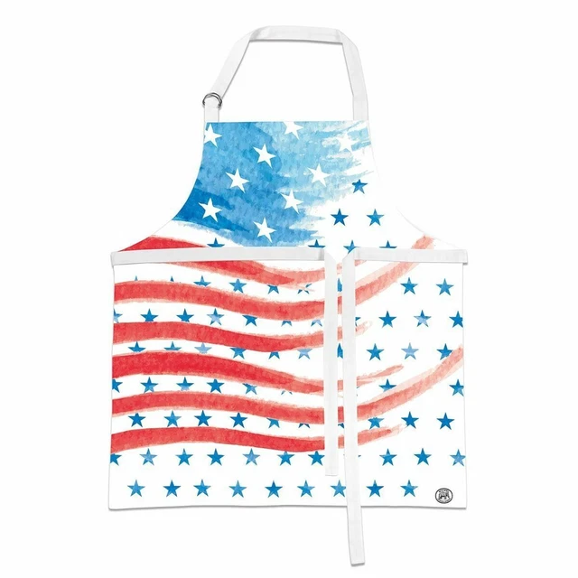 Michel Design Works Cotton Chef's Apron - "Red, White, & Blue" - New with tags!