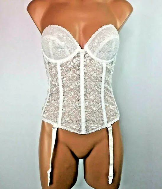 FREDERICKS OF HOLLYWOOD VTG 80s UNION ILGWU CORSET Bridal Pinup 36B Bustier  £48.62 - PicClick UK