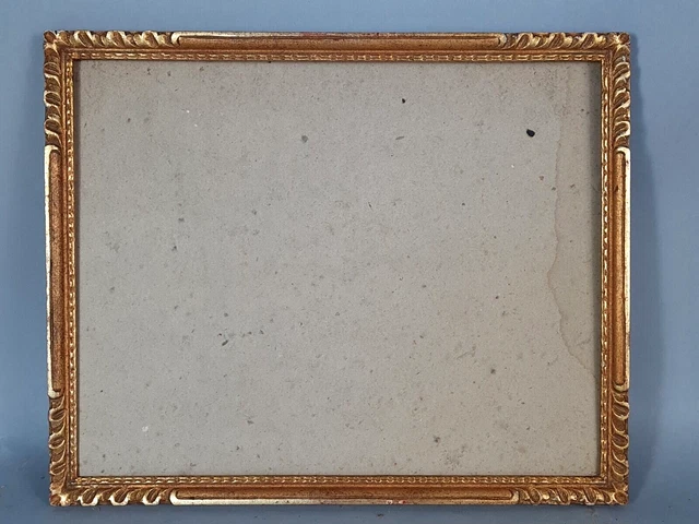 Cadre Photo Moderne Bois Noir 31,5x26,5 Cm - Feuillure 28x23 Cm - Occasion Bon état
