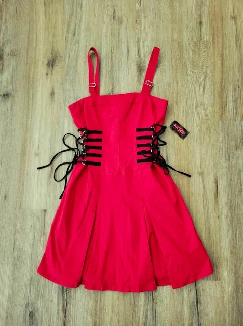 TRIPP NYC CORSET Mini Dress Women's Small Black Animal Print Babydoll Emo  Gothic 99.99 - PicClick UK