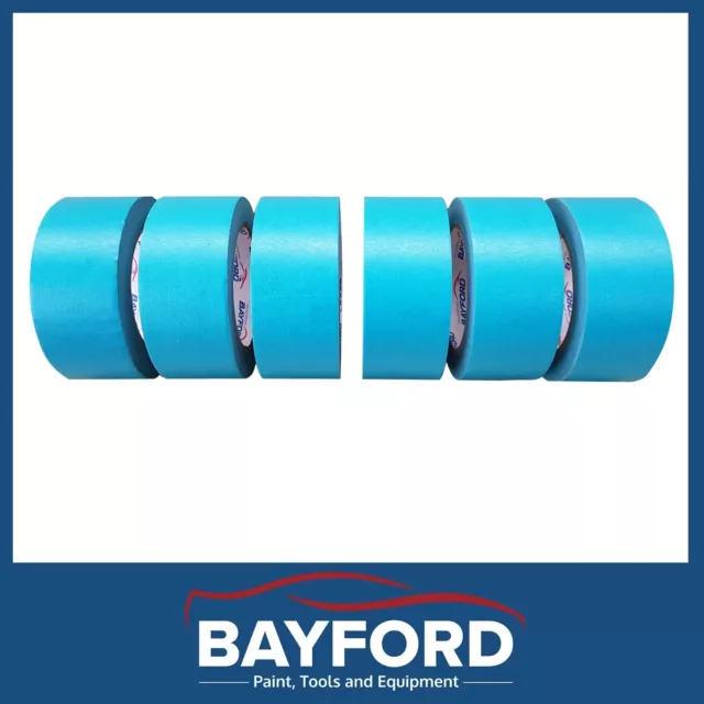 High Temperature Masking Tape 48Mmx 6 Rolls Blue Automotive Spray Painting