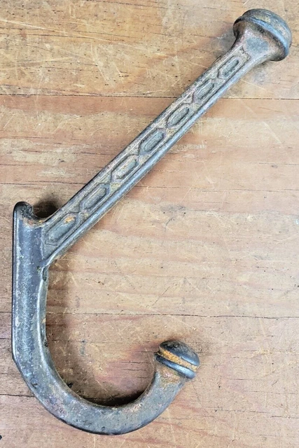 Antique Cast Iron Hall Tree Hook Eastlake Coat Ornate Hall Tree Hardware Salvage