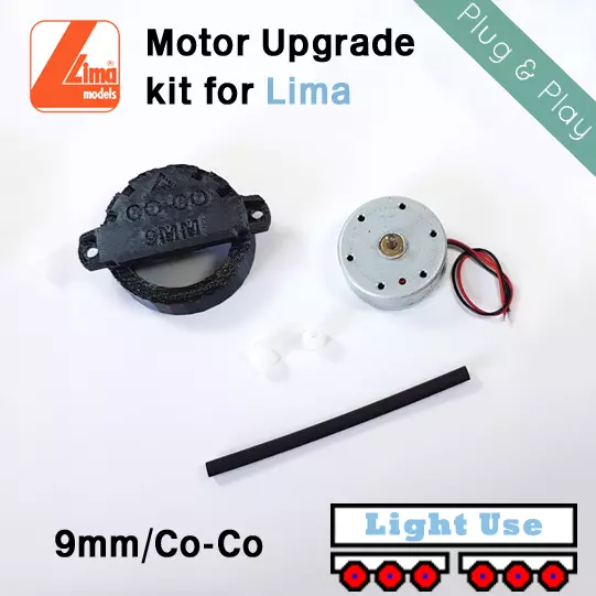 Lima Ersatz-CD Motor Upgrade Kit (9 mm/CoCo/37/47/Deltic/Tender Drive) LA5