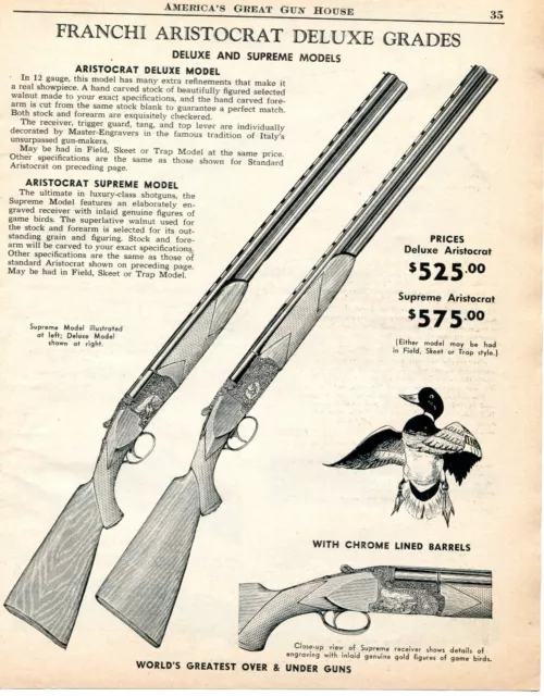 Zephyr Upland-King Shotgun 1958 Advertisement Gun Print Ad Vtg