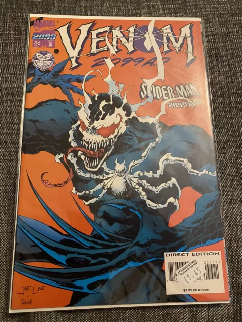 Lot of 2 - SPIDER-MAN 2099 #38 RARE HTF VARIANT VENOM & #39 1995