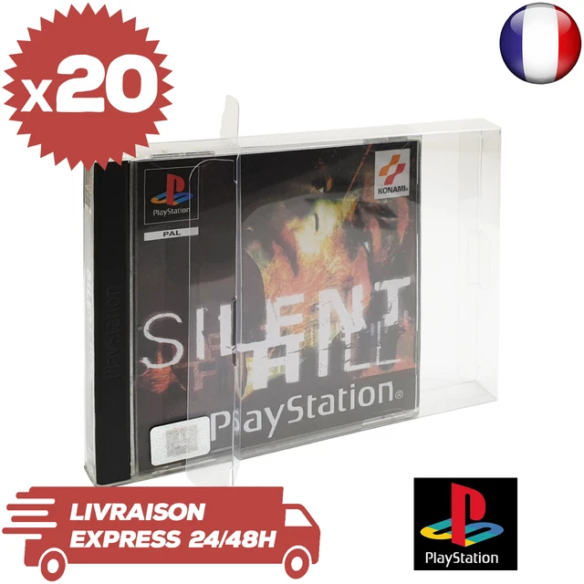 Rangement Pour 12 Jeux PlayStation 1 PS1 - Meuble Bleu Vintage - Occasion - Accessoire Externe