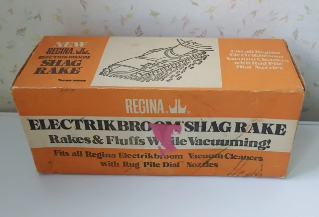 VINTAGE NOS REGINA Shag Carpet Rug Rake Vacuum Attachment In Original ...