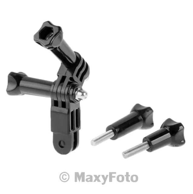 St-05 Kit Braccio Snodabile Con 2 Snodi 4 Viti Orientabile 3 Assi Black 78Bea6A