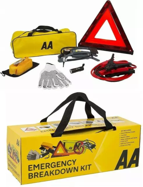 AA Car Emergency Breakdown Kit Car Driving  Travel Kit Warning Triangle