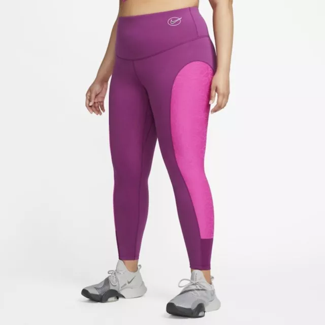 Nike Damen Leggings Dri-FIT Icon Clash High-Rise DQ4350-610 Plus Size Laufen 3X