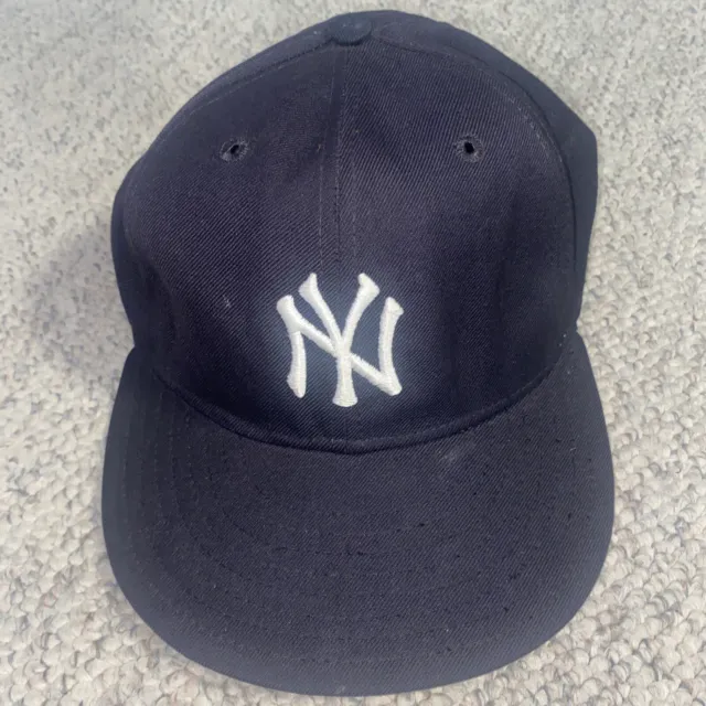 Vtg 1980’s New York Yankees New Era Pro Model Fitted Hat Cap Size 7 1/2 Original