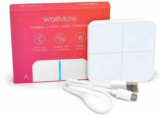 Aeotec Z-Wave WallMote Quad Smart Home