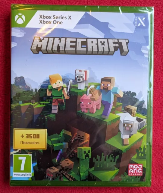 Minecraft Microsoft Xbox Xbox One Series X 3500 Minecoins Mojang 2023 NEW SEALED