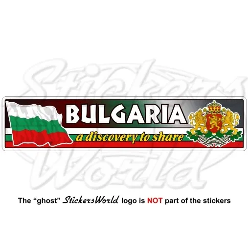 BULGARIA Bulgaro Bandiera-Stemma, Emblema Nazionale, 180mm Vinile Adesivo