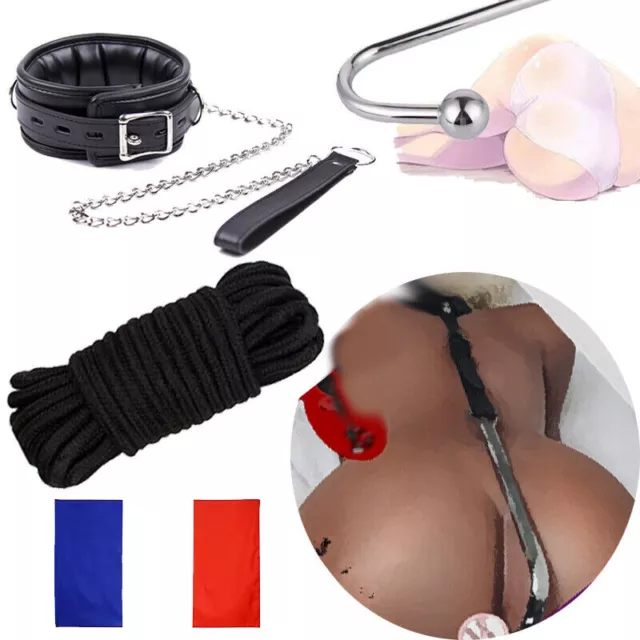 BDSM Plug De Collier Pénétration Esclave Corde De Retenue Stimulateur Soumission