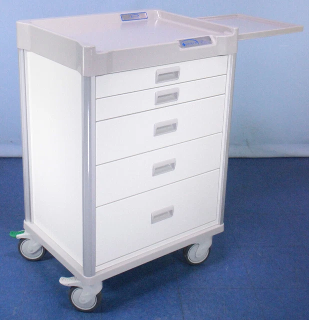 LogiQuip QT Procedure Cart w/ Key Medical Treatment Cart Crash Cart Supply Cart