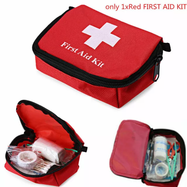 Mini First Aid Kit - Emergency Small Bag Box Walking Hiking Car Travel Bag AU