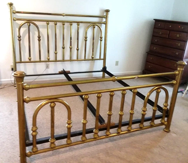 Victorian KING SIZE BRASS BED FRAME EASY TO ASSEMBLE PickUP Only Williamsburg VA