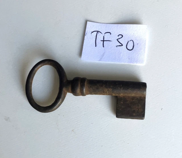 Ancienne Serrure De Coffre Ou Porte En Bronze Et Fer Forgé - Pièce Vintage, Décoration
