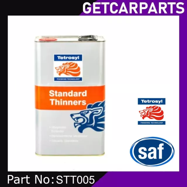 Tetrosyl - Standard Cellulose Thinners 5L Gun Cleaning Paint 5 Litre - STT005